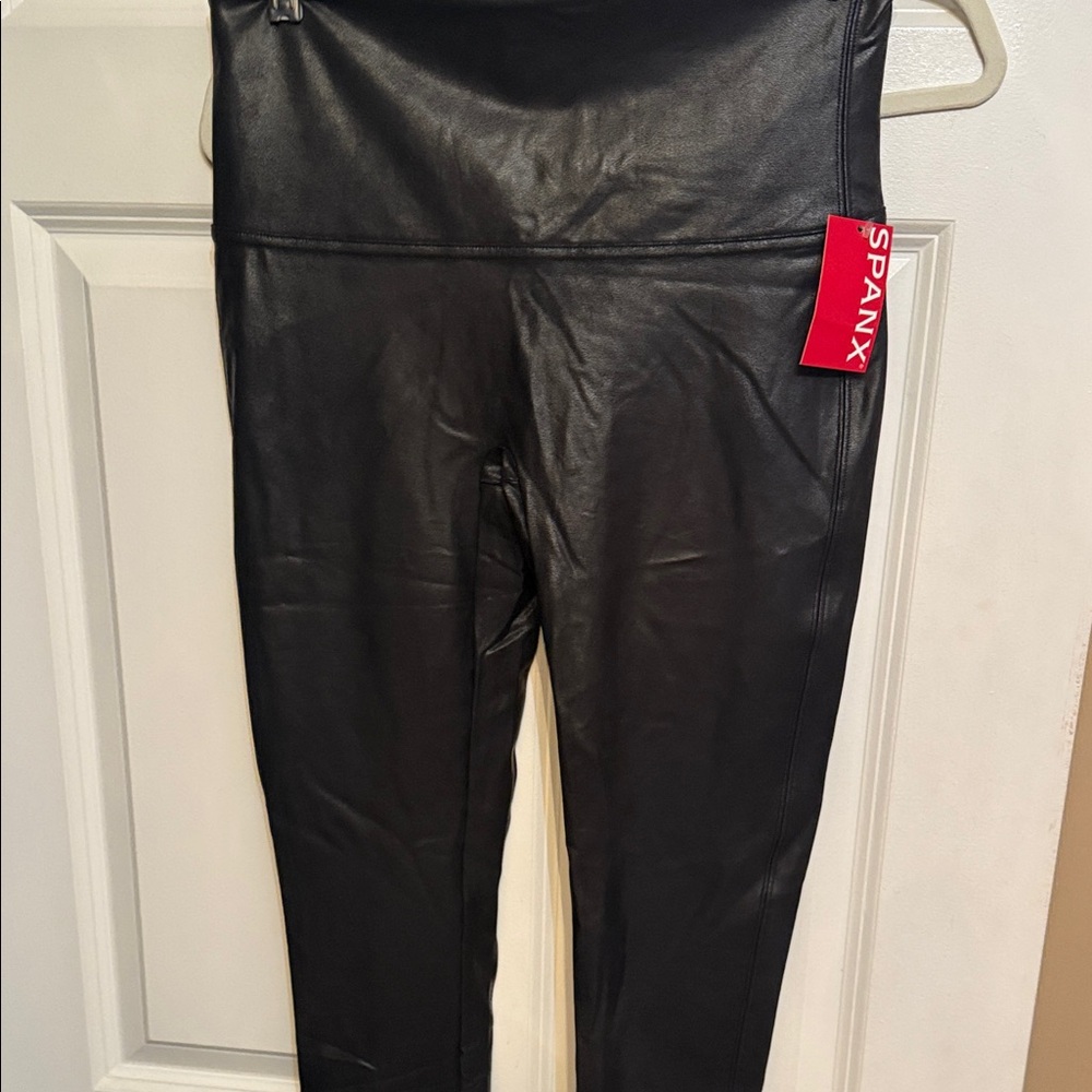 SPANX Shiny Black Leggings